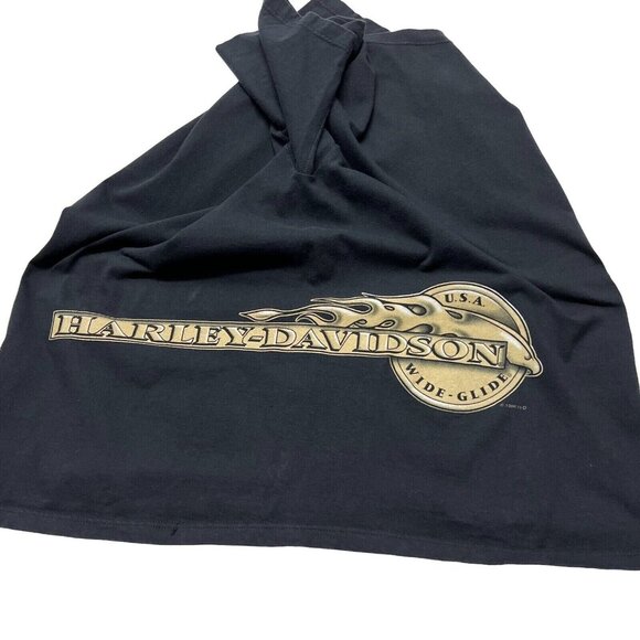 Vintage 90s Harley Davidson Graphic T Shirt XL Wide Glide Biker 1996 Made in USA - Picture 5 of 8